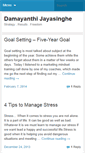 Mobile Screenshot of damayanthijayasinghe.com