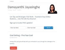 Tablet Screenshot of damayanthijayasinghe.com